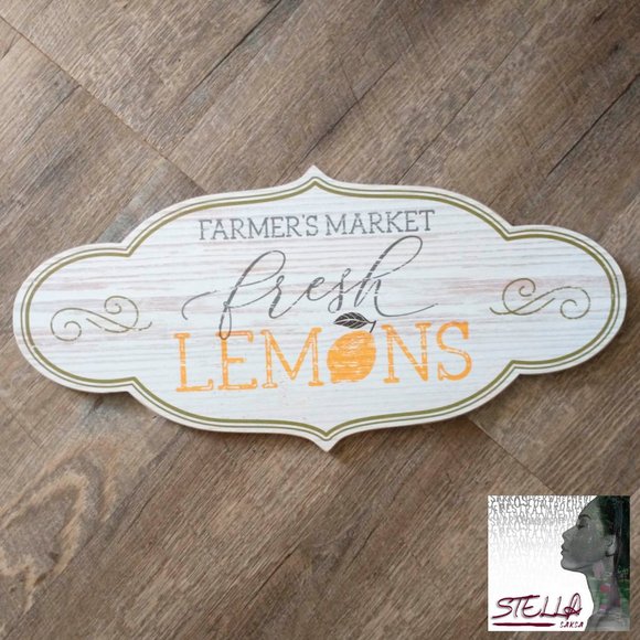 🍋 Fresh Lemons Sign - Picture 1 of 2